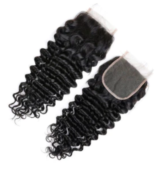 CURLY VIRGIN CLOSURE WIGS